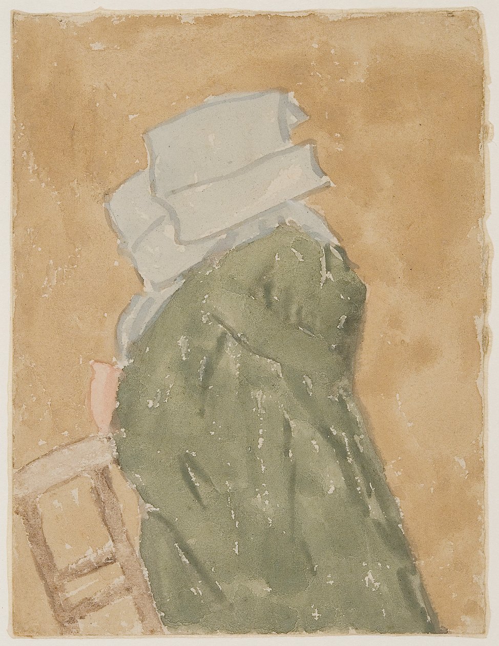 Nunnor i kyrkan (akvarell på papper) av Gwen John