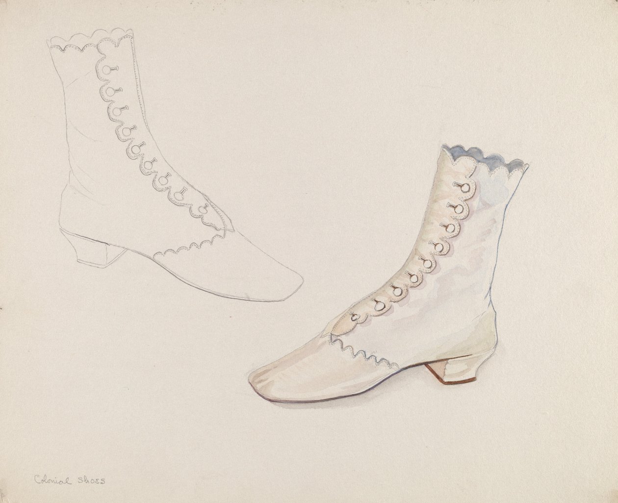 Quaker Bröllopsskor, ca. 1936. av Gwyneth King