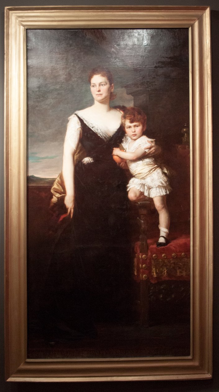  Portrait of Countess Gyula Karolyi, nee Geraldine PalffynMagyar: Karolyi Gyulane grofne, szuletett Palffy Geraldine portrejan av Gyula Benczúr