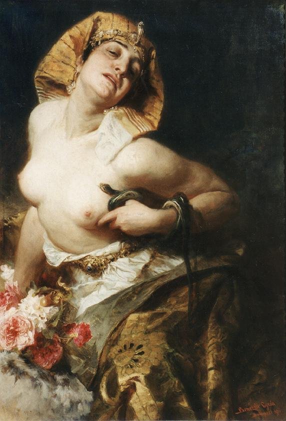 Cleopatra   av Gyula Benczúr