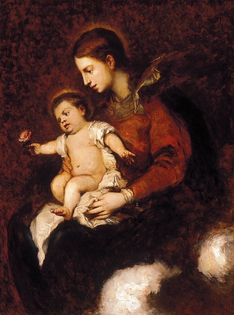 Madonna with the child Jesus av Gyula Benczúr