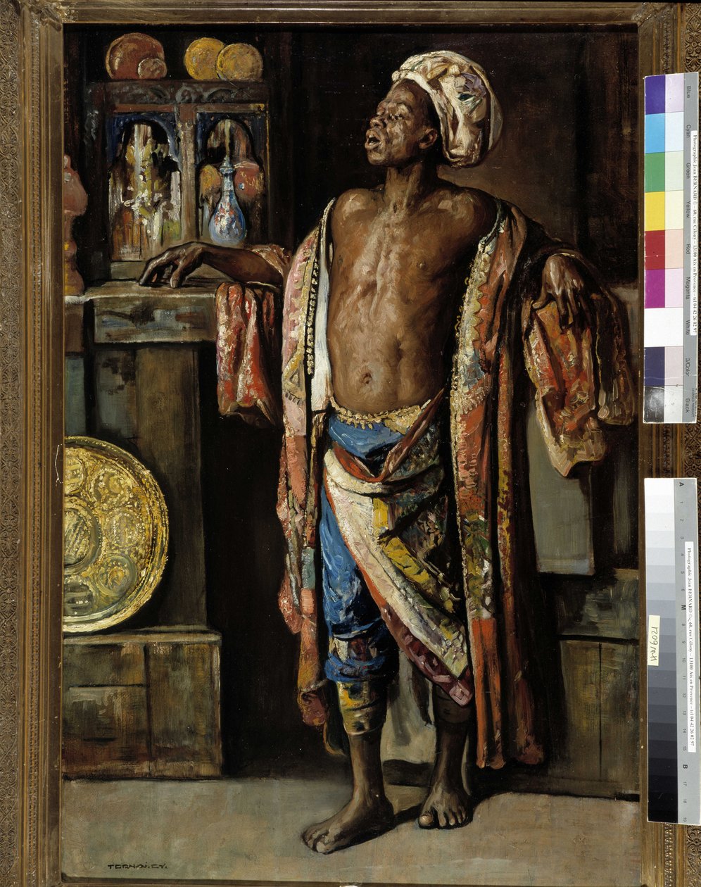 Antikvitetshandlaren. Målning av Gyula Tornai (1861-1928). grundutseende från Porovence, Marseille av Gyula Tornai