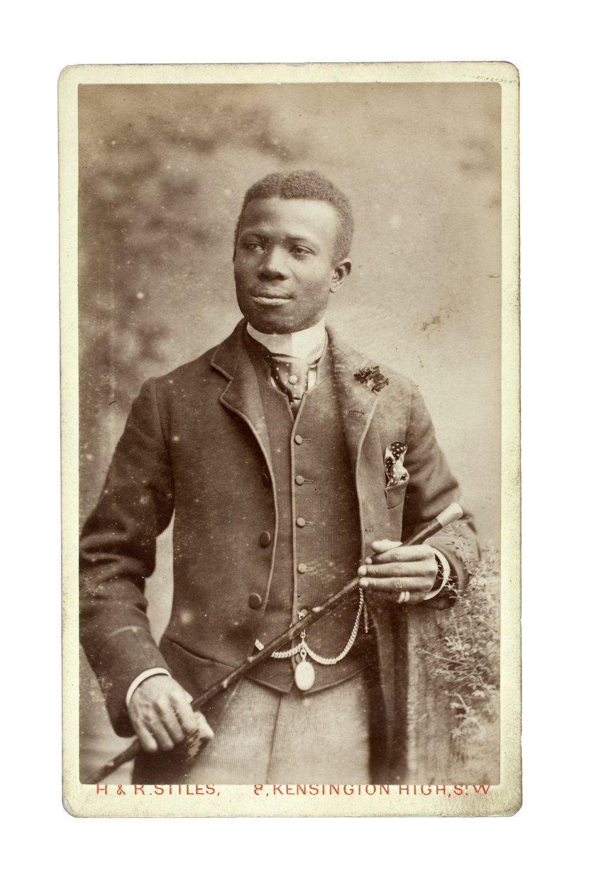 Arthur Boyle, en afrikansk prins, London, 1880-talet (albuminprov) av H. and R. Stiles