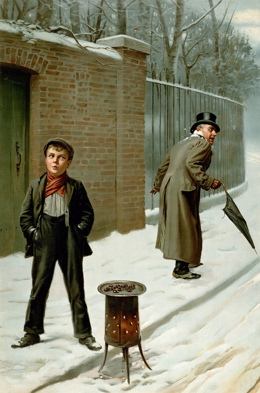 The Snowball - Guilty or Not Guilty, från Pears Annual, jul, 1906 av H. Pittard
