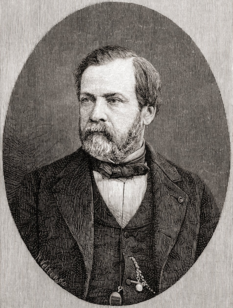 Louis Pasteur, från The Century Illustrated Monthly Magazine, publicerad 1884 (trägravyr) av H. Velten