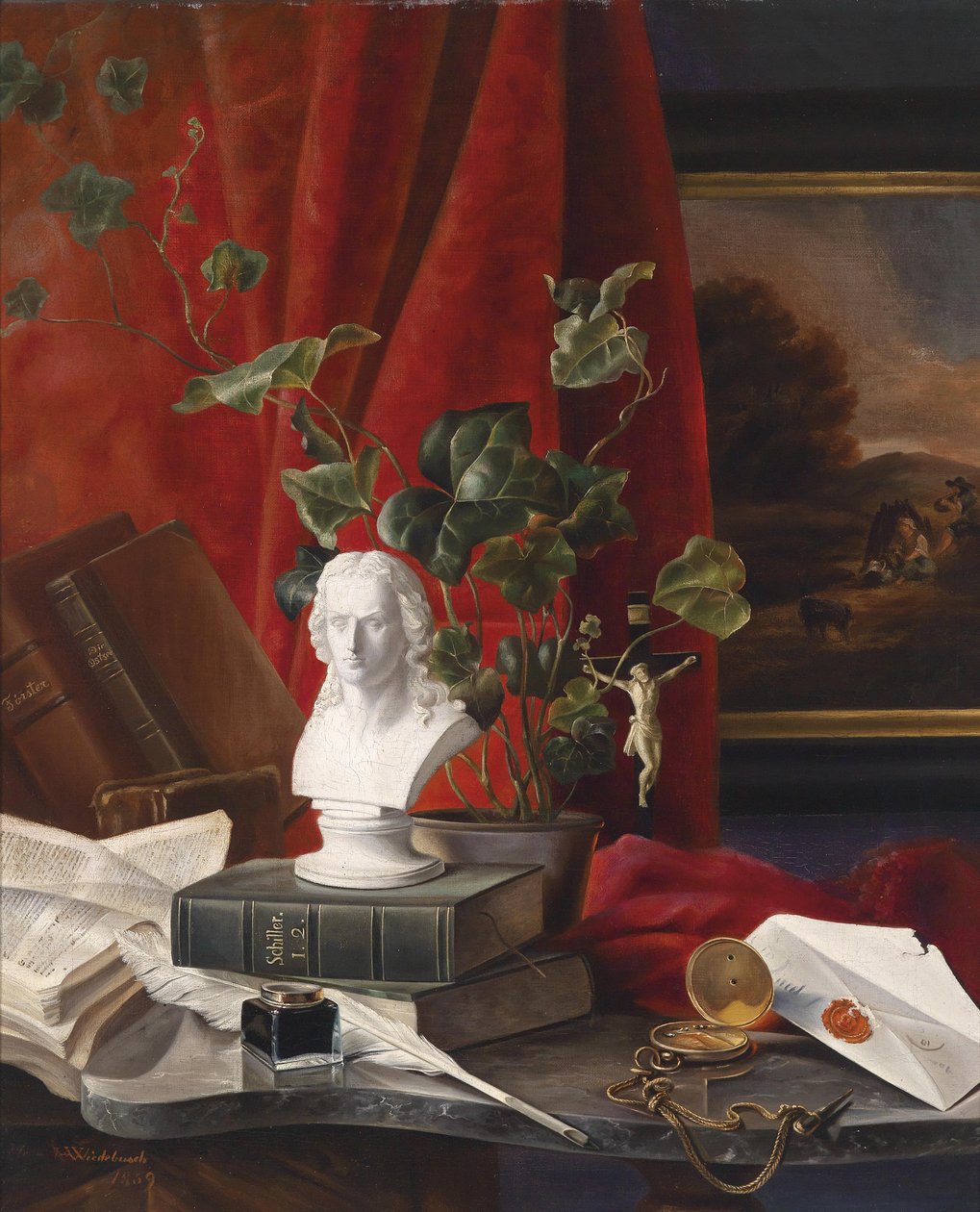Helma till Friedrich Schiller av H. Wiedebusch