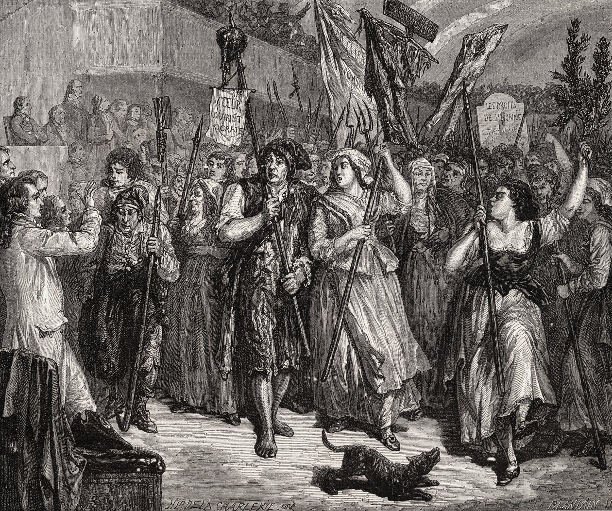 Invasion av församlingen, 20 juni 1792 av H. de la Charlerie