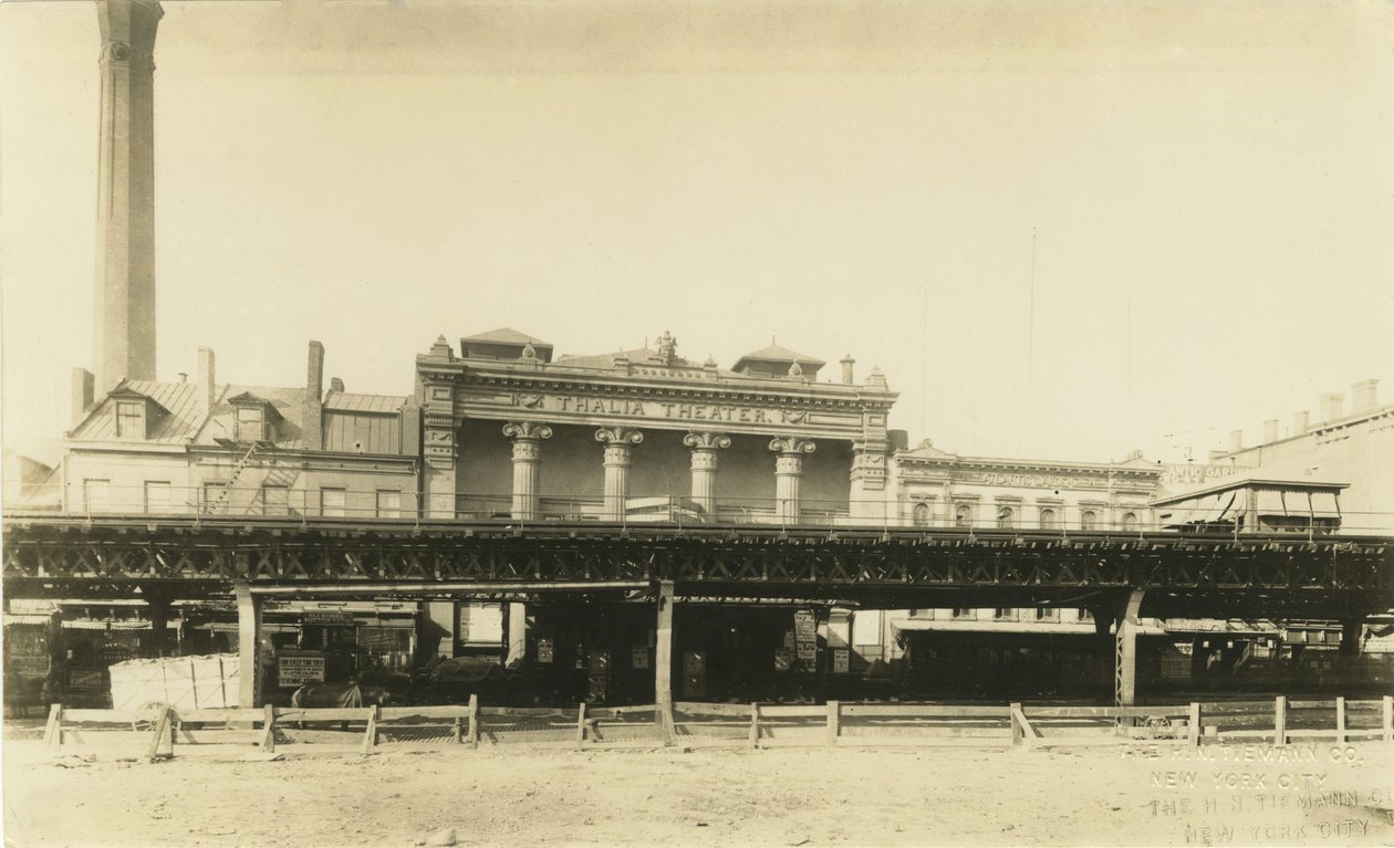 Thalia Theater, innan det förstördes 1929, ca 1908 (svart foto) av H.N. Tiemann