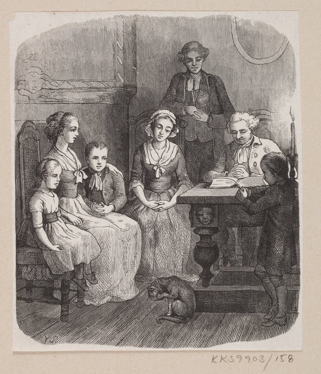 Illustration till "Allt på rätt plats" i H.C. Andersen, "Sagor och berättelser", volym 2 av H.P. Hansen