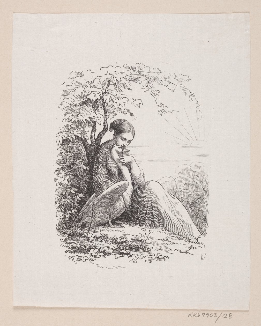 Illustration till "De vilda svanarna" i H.C. Andersen, "Sagor och berättelser", volym 1 av H.P. Hansen