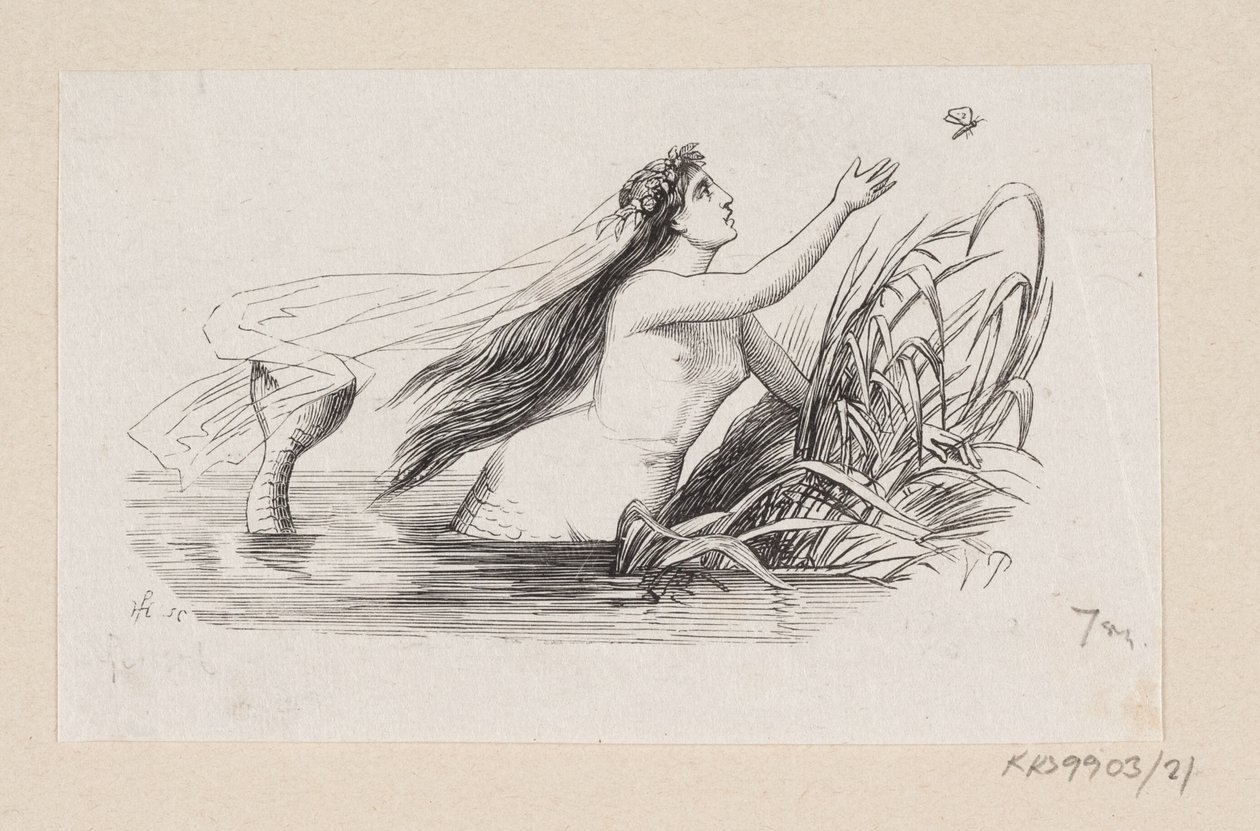 Illustration till "Den lilla sjöjungfrun" i H.C. Andersen, "Sagor och berättelser", volym 1 av H.P. Hansen