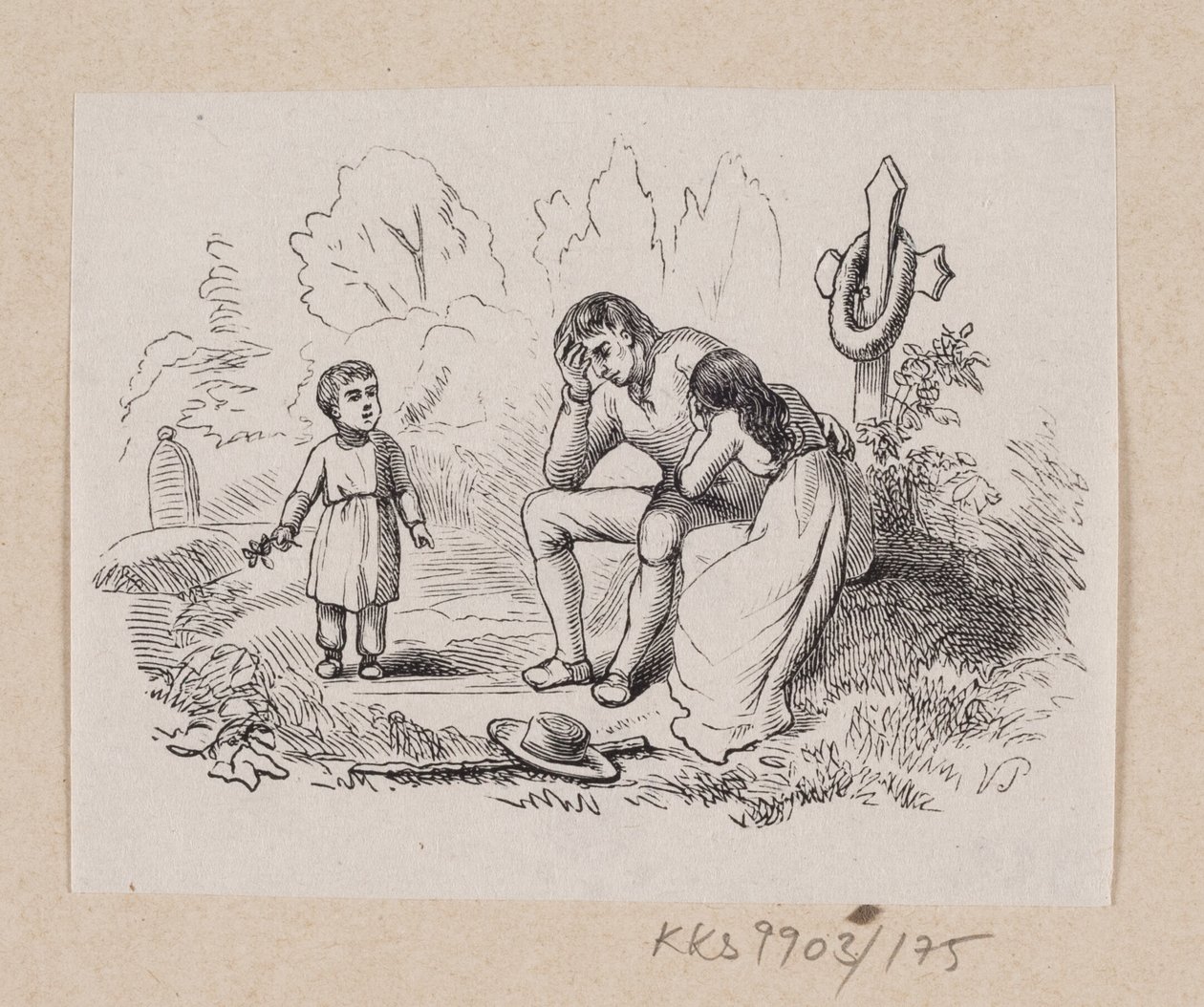 Illustration till "Den sista pärlan" i H.C. Andersen, "Sagor och berättelser", volym 2 av H.P. Hansen
