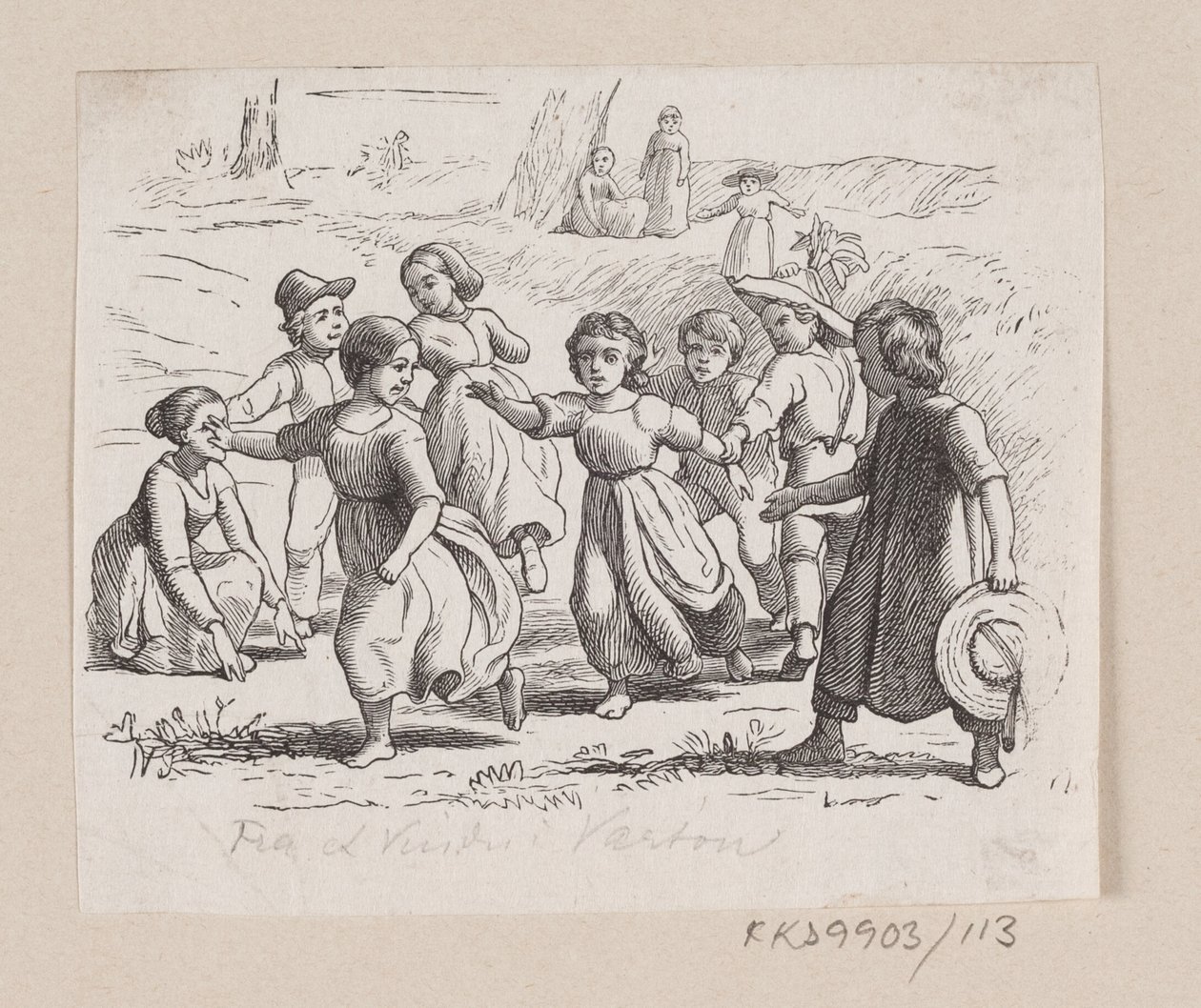 Illustration till "Från ett fönster i Vartou" i H.C. Andersen, "Sagor och berättelser", volym 2 av H.P. Hansen