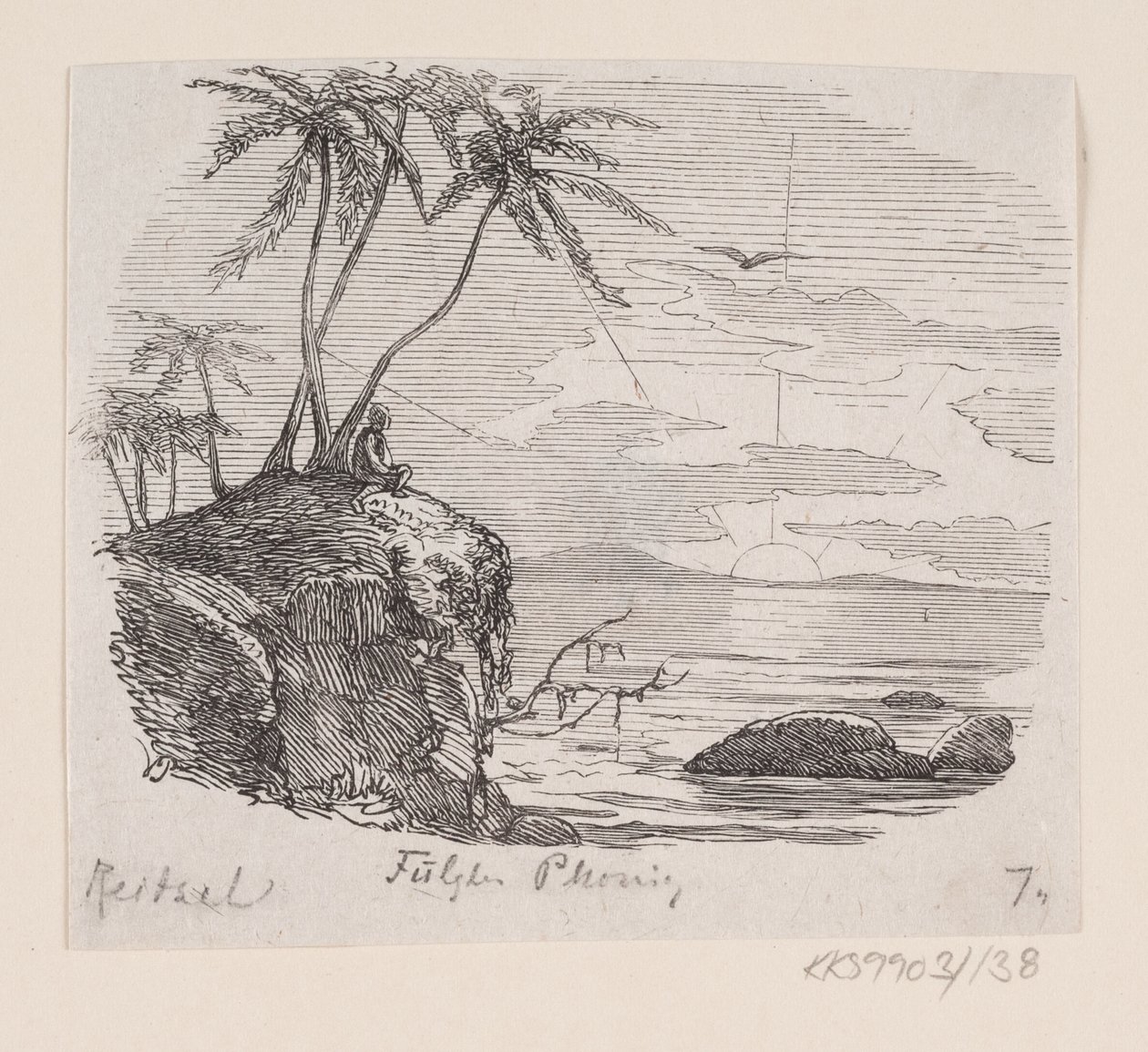 Illustration till "Phoenix Bird" i H.C. Andersen, "Sagor och berättelser", volym 2 av H.P. Hansen