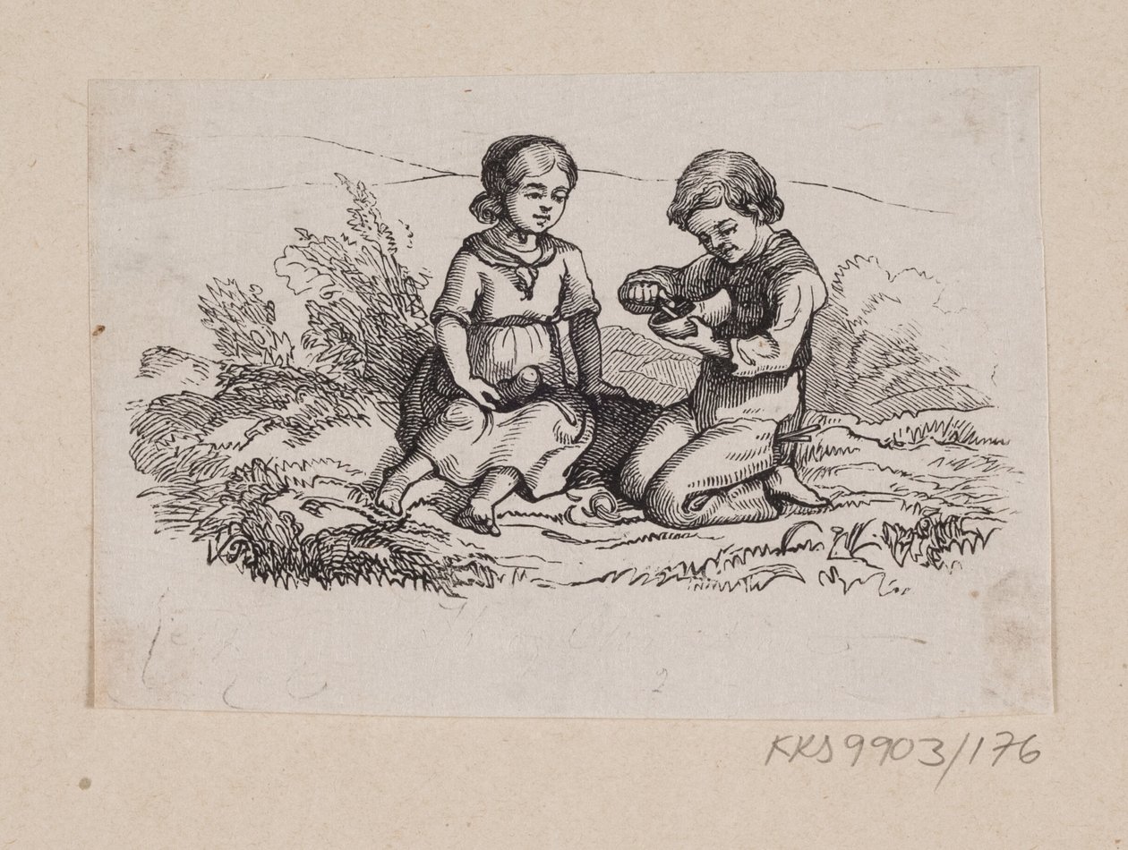 Illustration till "Ib och lilla Christine" i H.C. Andersen, "Sagor och berättelser", volym 2 av H.P. Hansen