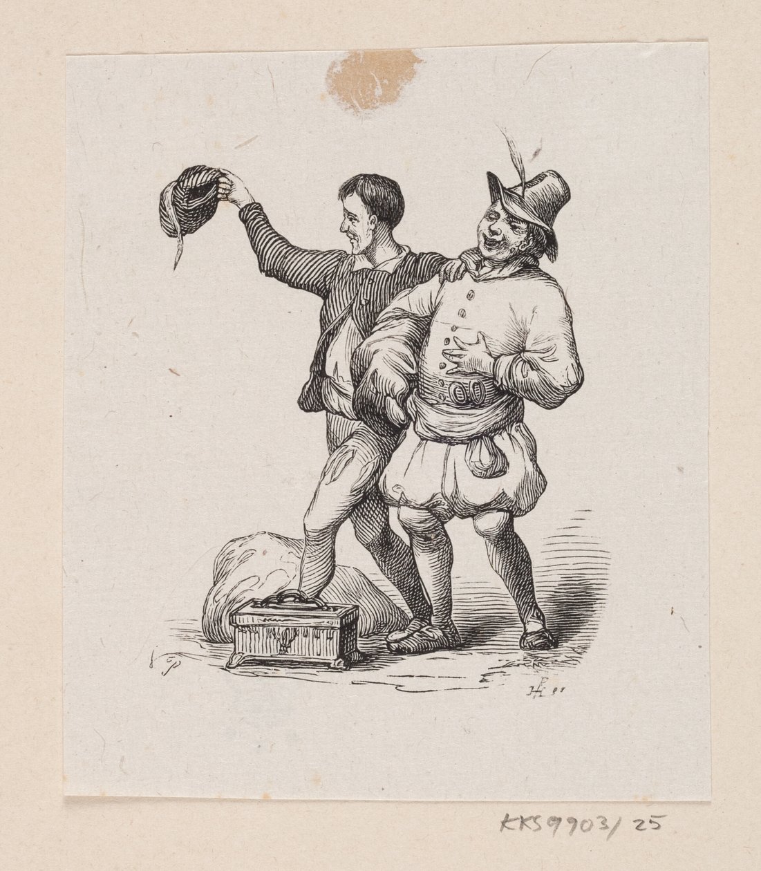 Illustration till "Kejsarens nya kläder" i H.C. Andersen, "Sagor och berättelser", volym 1 av H.P. Hansen