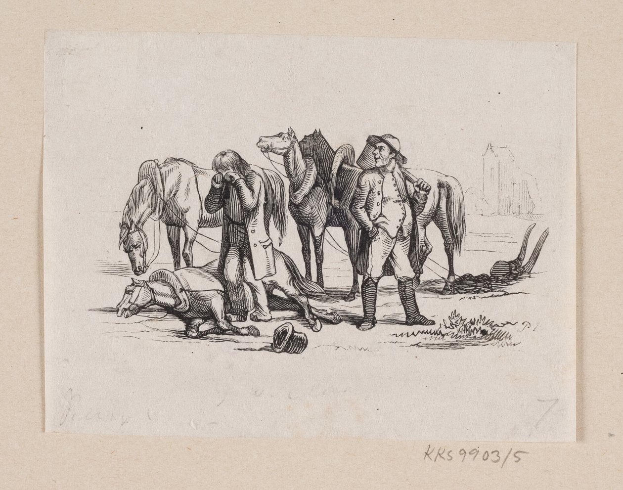 Illustration till "Lilla Claus och stora Claus" i H.C. Andersen, "Sagor och berättelser", volym 1 av H.P. Hansen