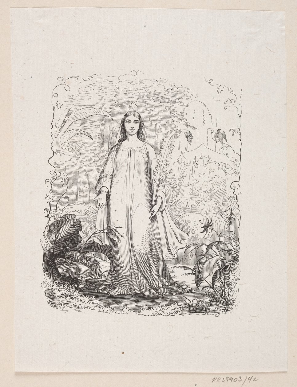 Illustration till "The Garden of Paradise" i H.C. Andersen, "Sagor och berättelser", volym 1 av H.P. Hansen
