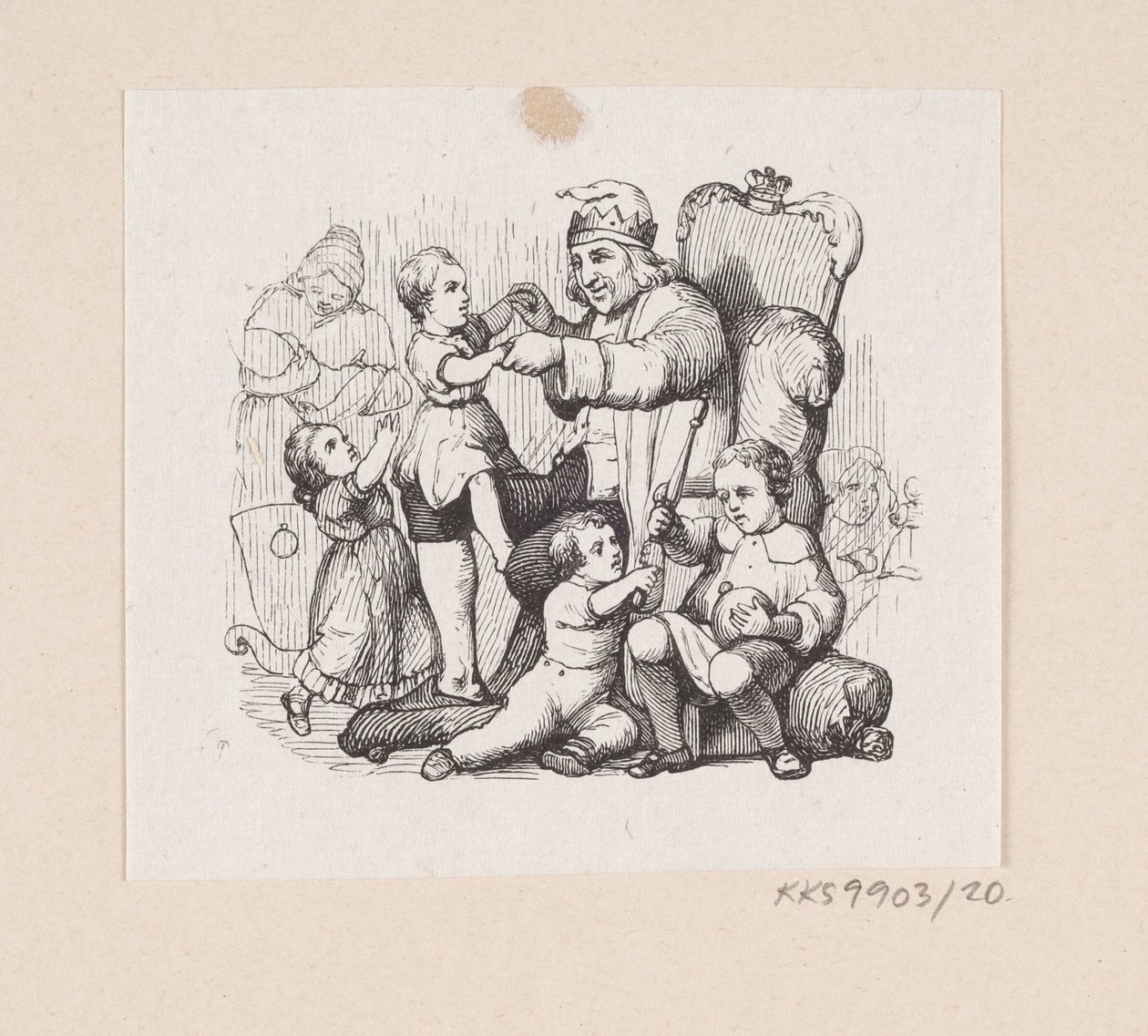 Illustration till "Reskamraten" i H.C. Andersen, "Sagor och berättelser", volym 1 av H.P. Hansen