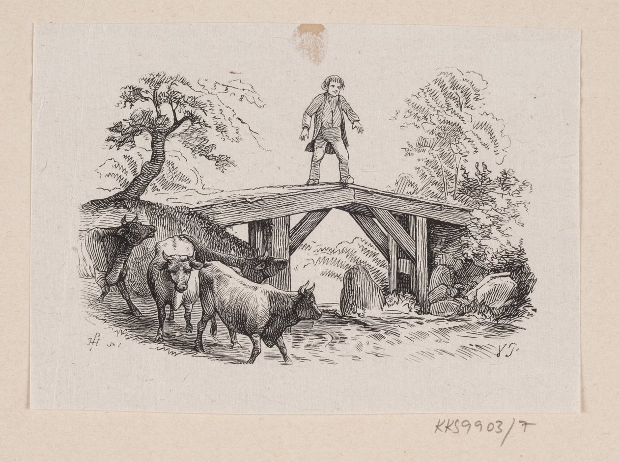 Illustration till "Store Claus och lille Claus" i H.C. Andersen, "Sagor och berättelser", volym 1 av H.P. Hansen
