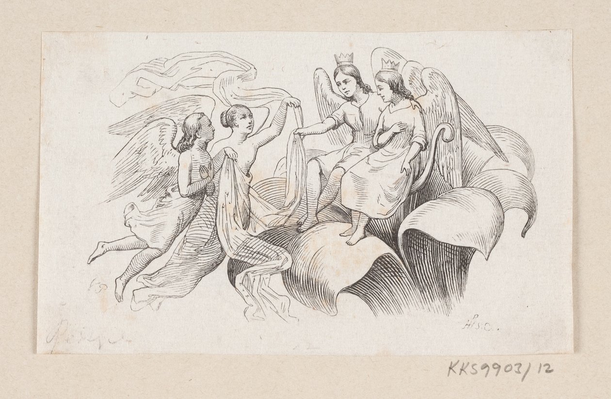 Illustration till "Tommelise" i H.C. Andersen, "Sagor och berättelser", volym 1 av H.P. Hansen