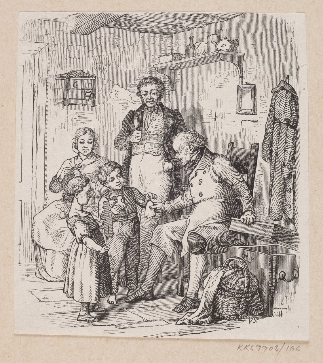 Illustration till "Under pilträdet" i H.C. Andersen, "Sagor och berättelser", volym 2 av H.P. Hansen