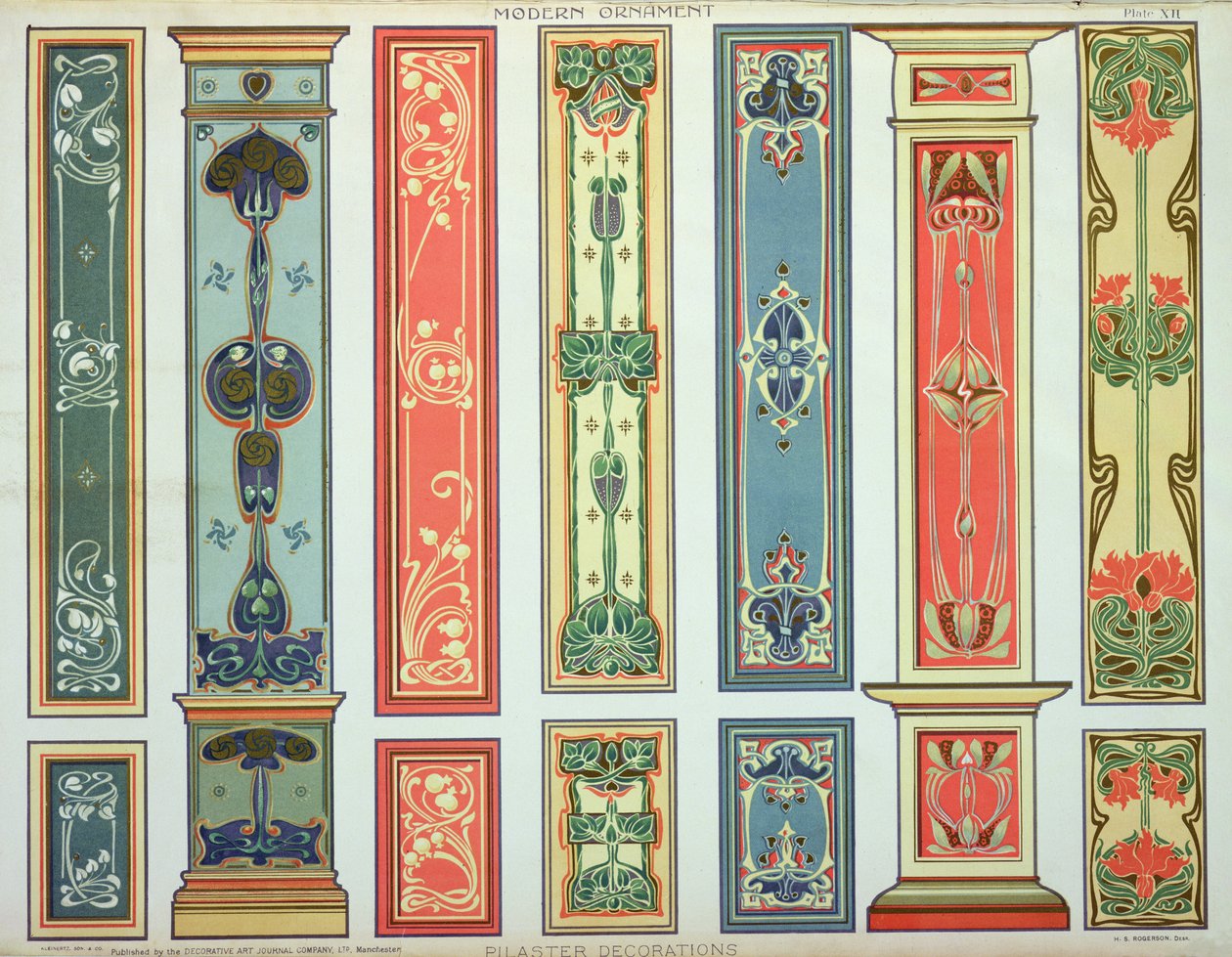 Paneldesign, plåt XII från 