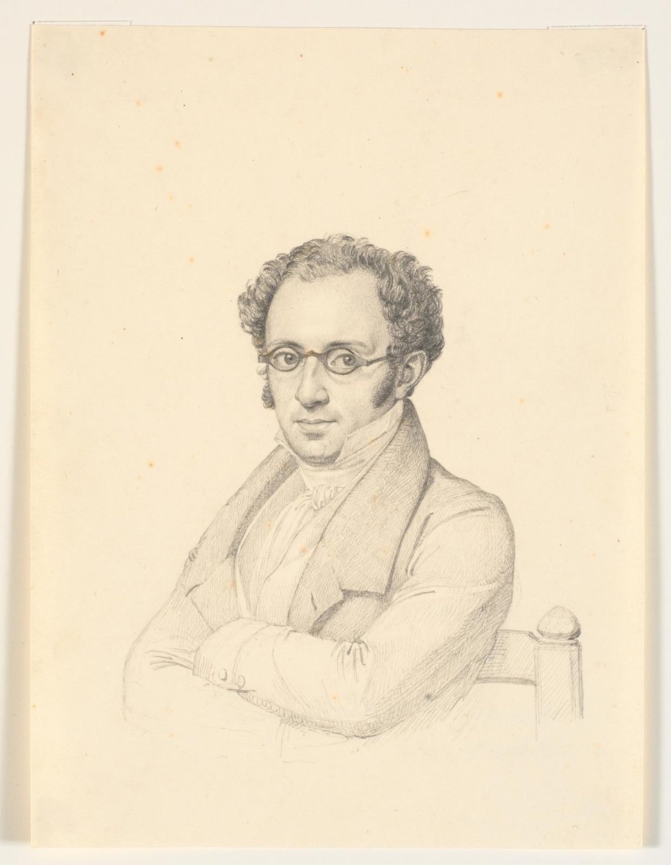 Porträtt av notarie, professor, rådman Nicolai Christian Levin Abrahams av H.W. Bissen