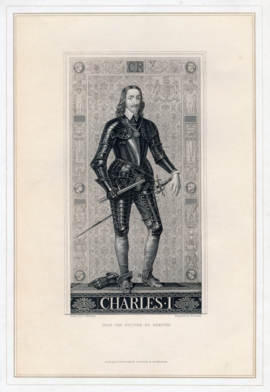 Charles I av England, 1800-talet. av H. Bourne