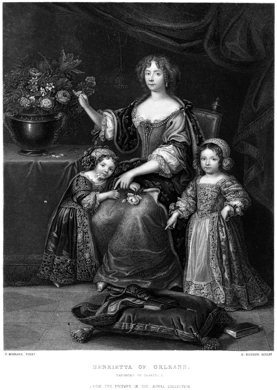 Henrietta av Orleans, dotter till Karl I, 1800-talet. av H. Bourne