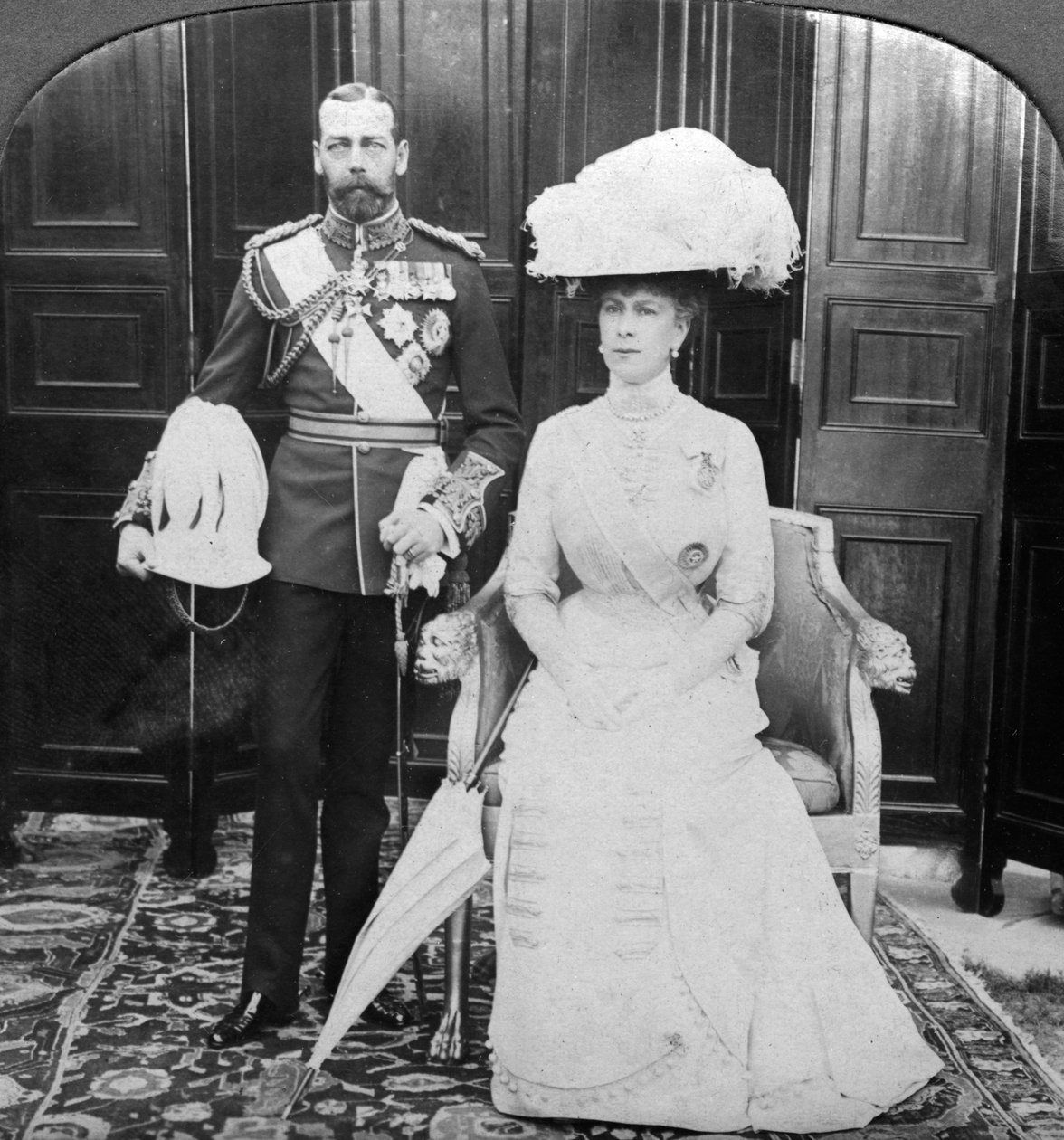 King George V 1865-1935 och Queen Mary 1867-1953, tidigt 1900-tal. av H. D. Girdwood