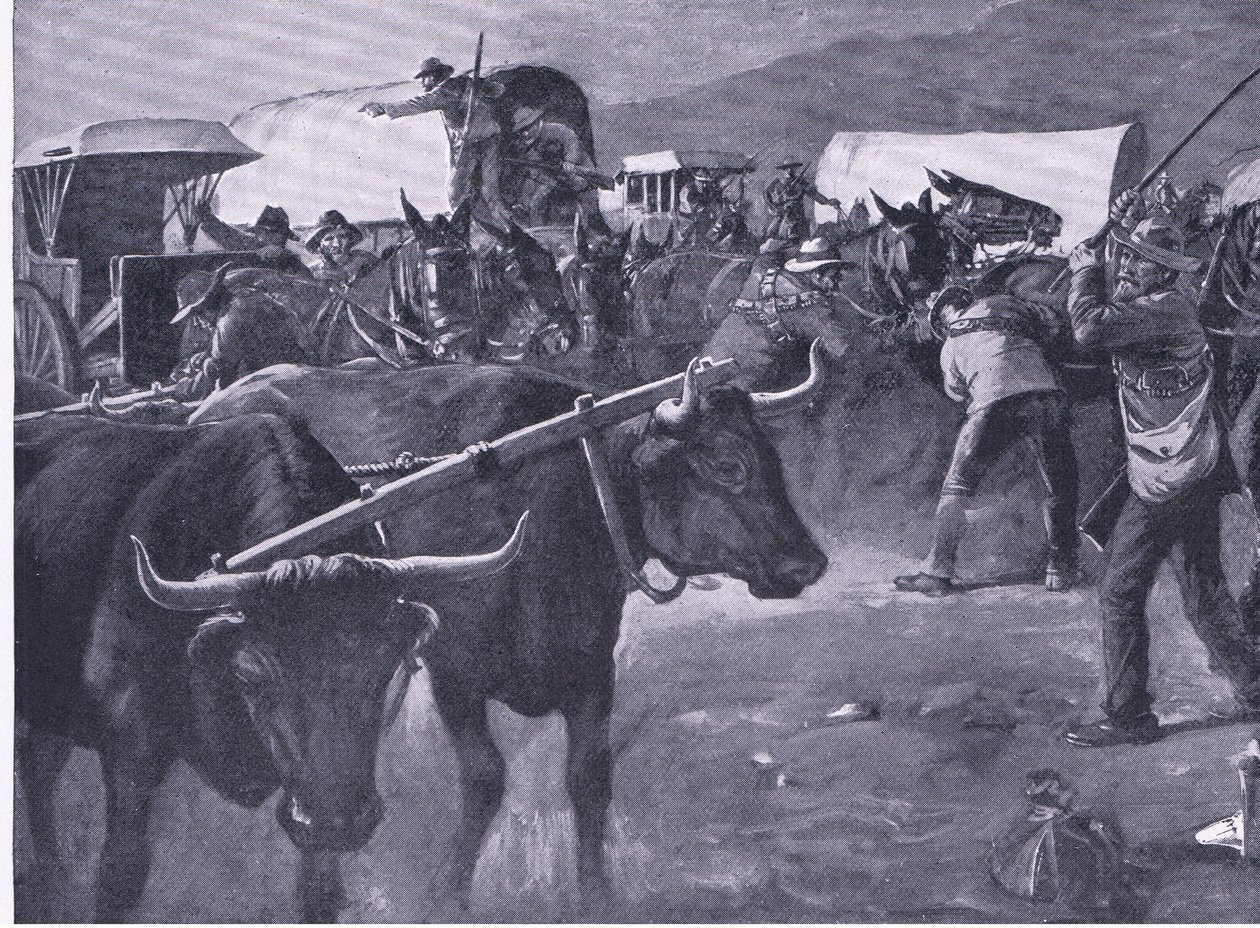 A hashed inspan, illustration från After Pretoria: The Guerilla War, 1902 av H. Dixon