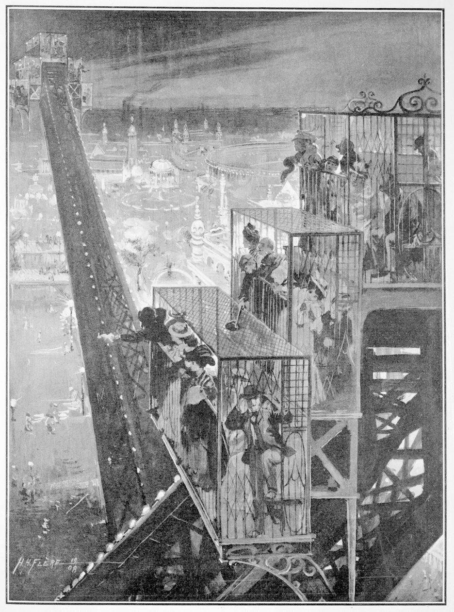 Flip-flap-turen på den fransk-brittiska utställningen, 1908 av H. H. Flere