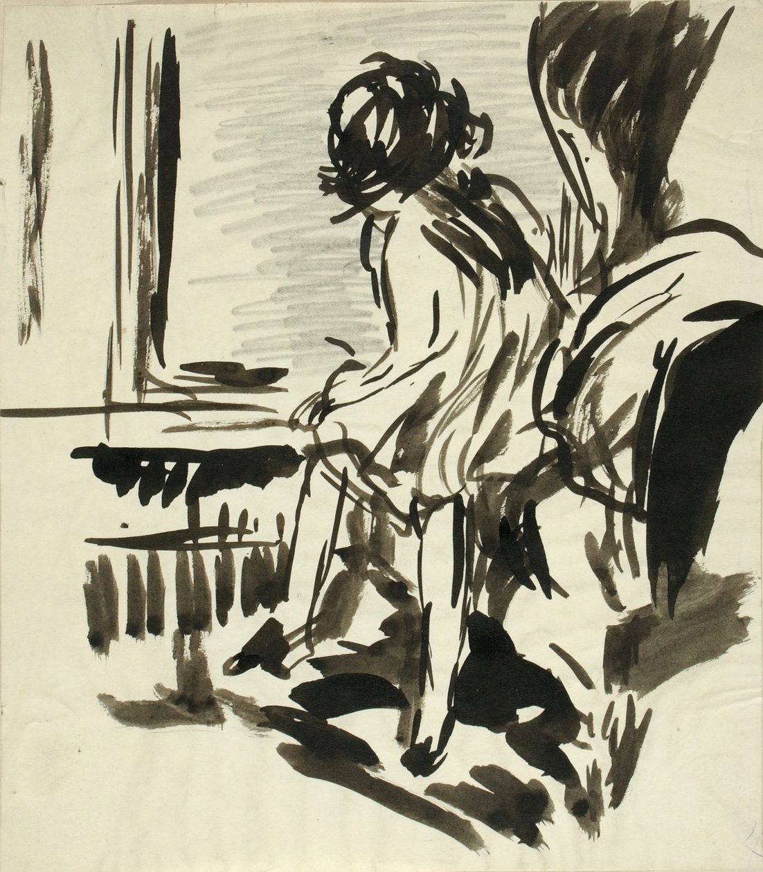 (Hamnscen) av H. Lyman Sayen