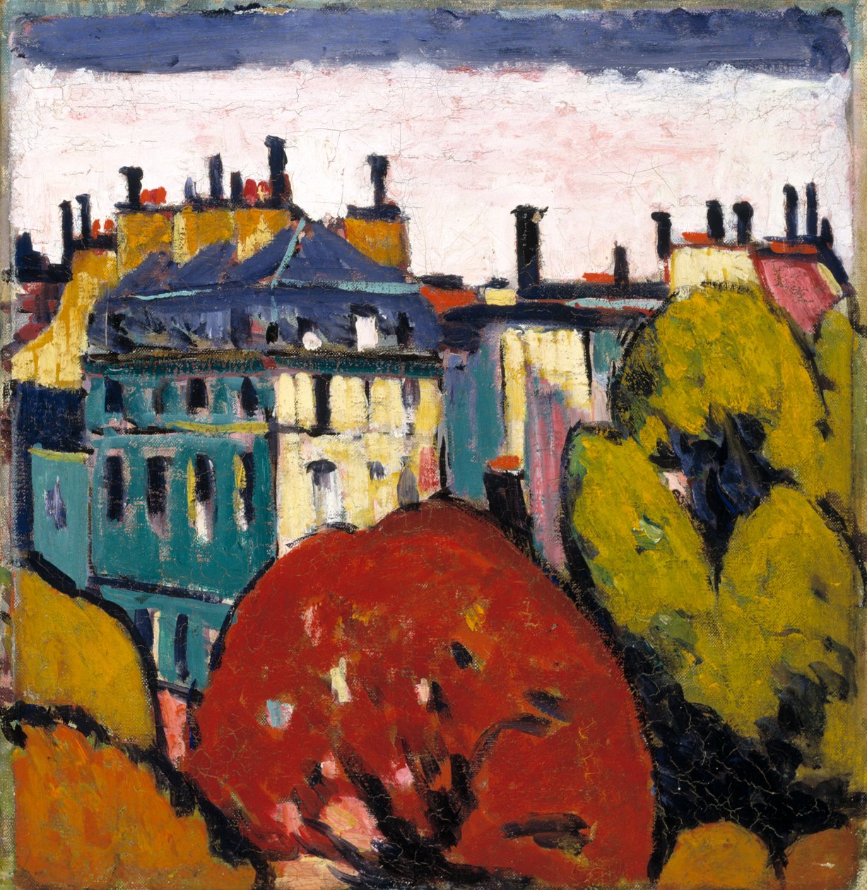 Landskap, Paris, 1912-1914. av H Lyman Sayen