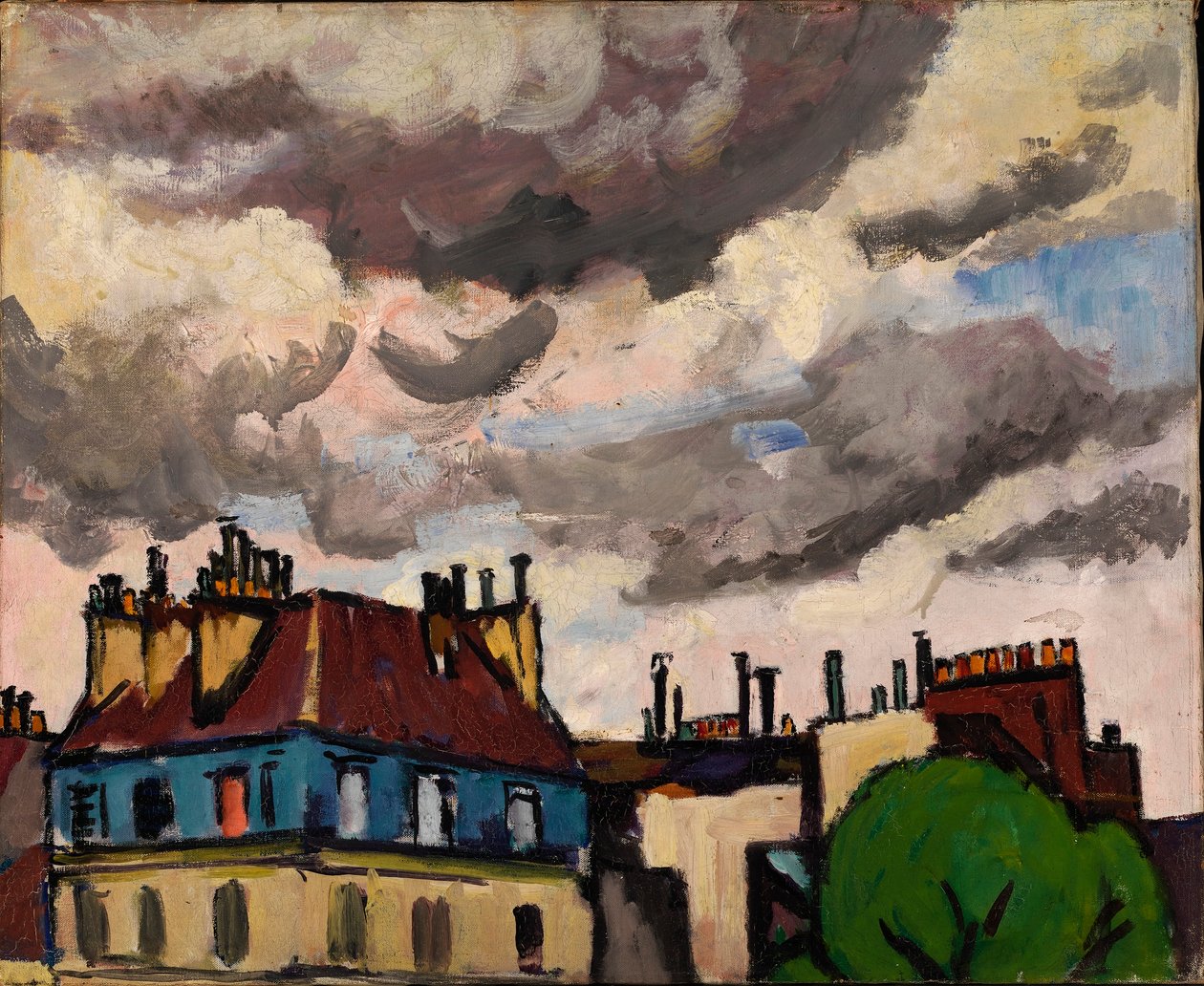 Hustak och moln, Paris av H. Lyman Sayen