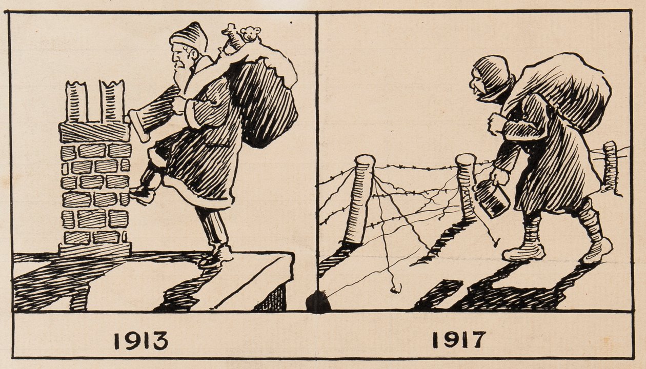 Jultomten 1913 och 1917 av H. Miller