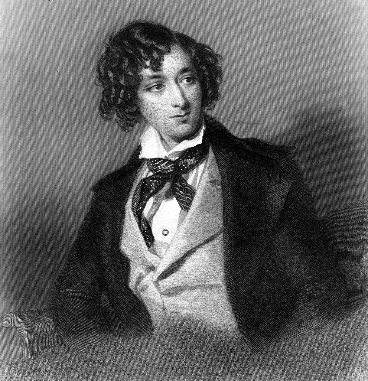 Benjamin Disraeli, brittisk konservativ statsman och författare från 1800-talet. av H. Robinson
