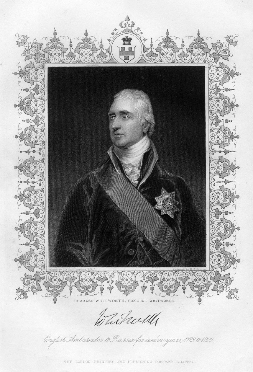 Charles Whitworth, Viscount Whitworth, 1800-talet av H. Robinson