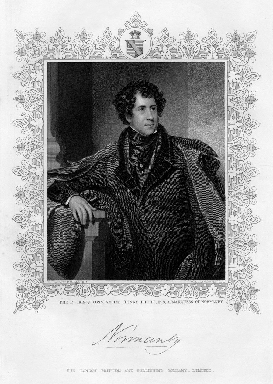 Constantine Henry Phipps, markis av Normandie, 1800-talet av H. Robinson