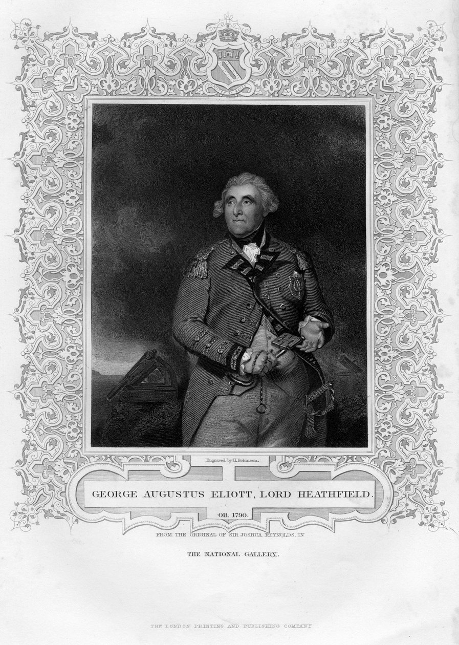 George Augustus Eliott 1717-1798, 1st Baron Heathfield, 1800-talet. av H. Robinson