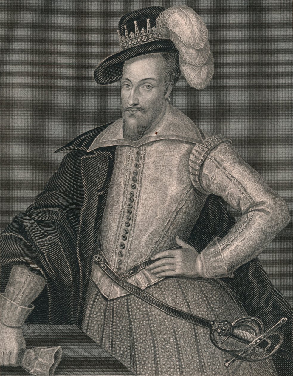 Henry Somerset, första markisen av Worcester, början av mitten av 1800-talet. av H. Robinson