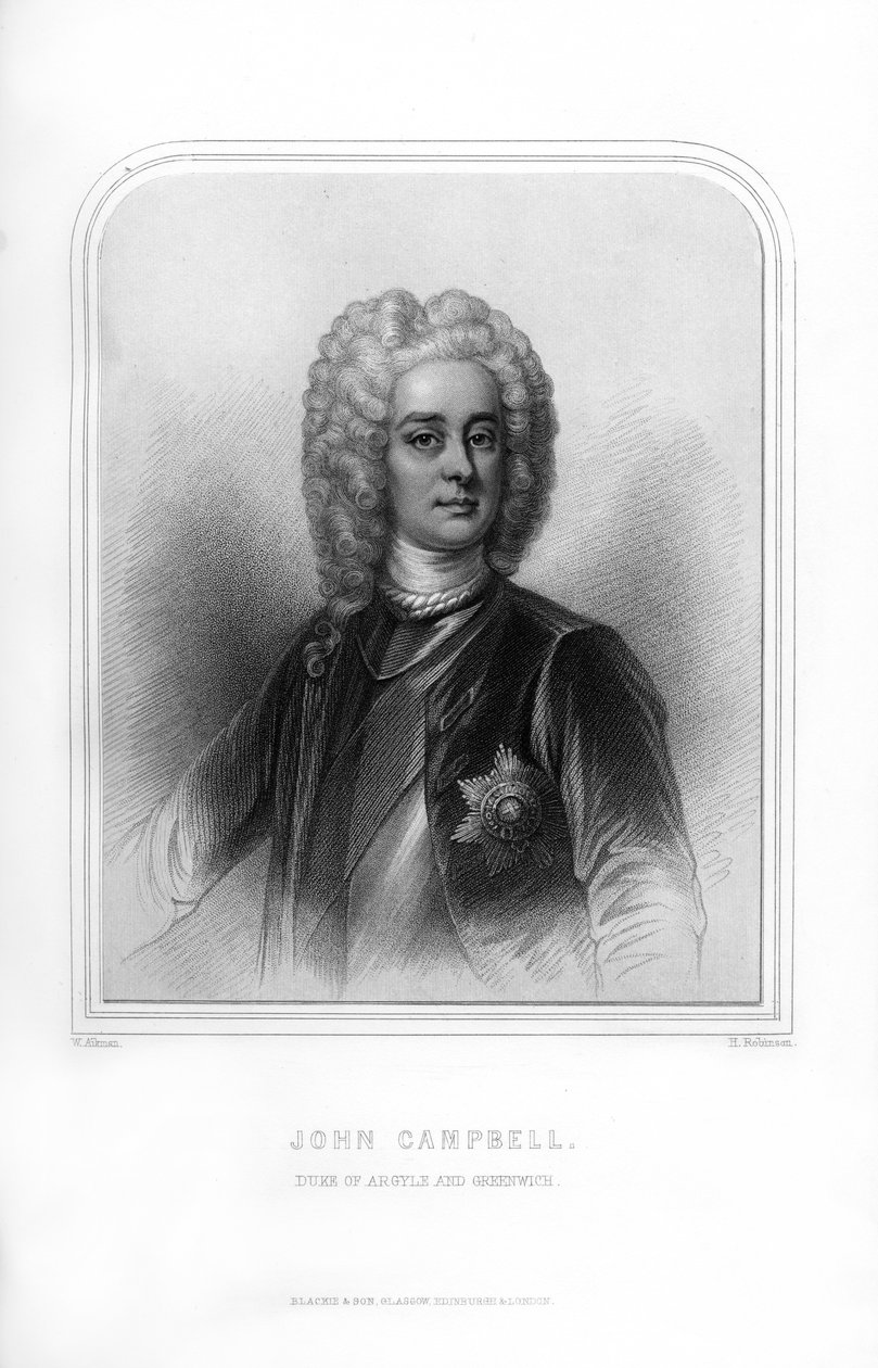 John Campbell, hertig av Argyll och Greenwich, skotsk soldat och statsman, 1870. av H. Robinson