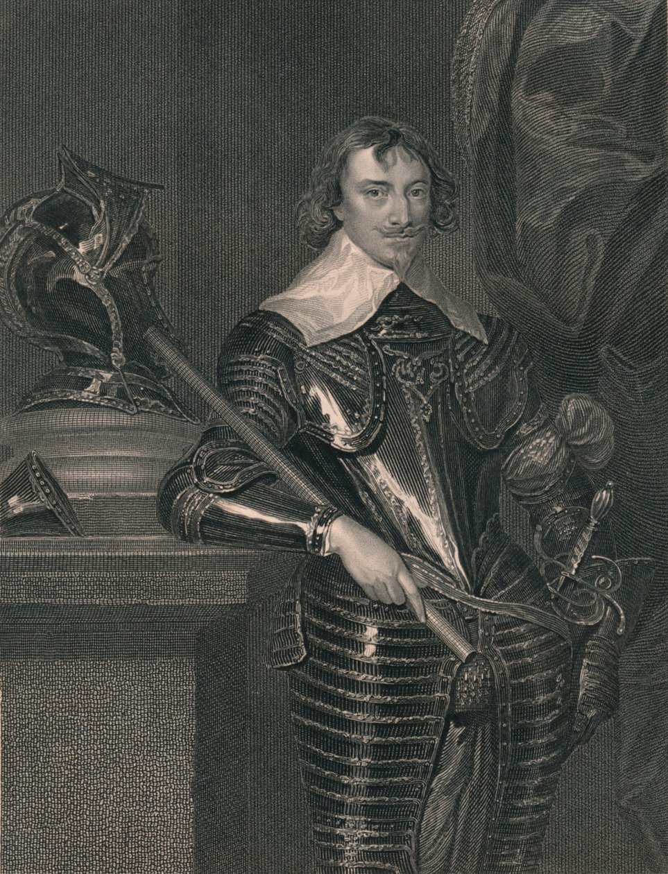 Robert Rich, Earl of Warwick, c1630-talet, början av mitten av 1800-talet. av H. Robinson