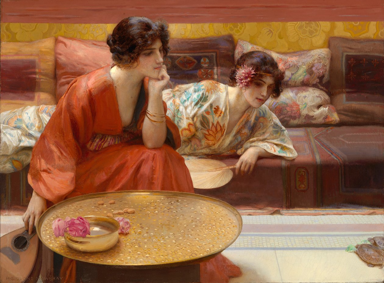 Idle timmar, 1895. av H. Siddons Mowbray
