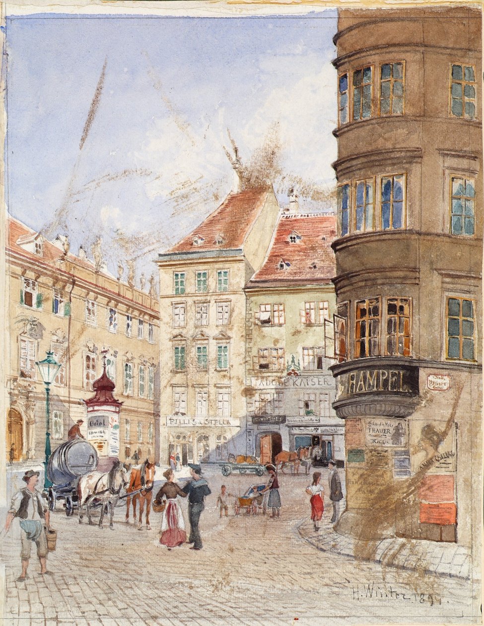 Judenplatz i Wien av H. Winter
