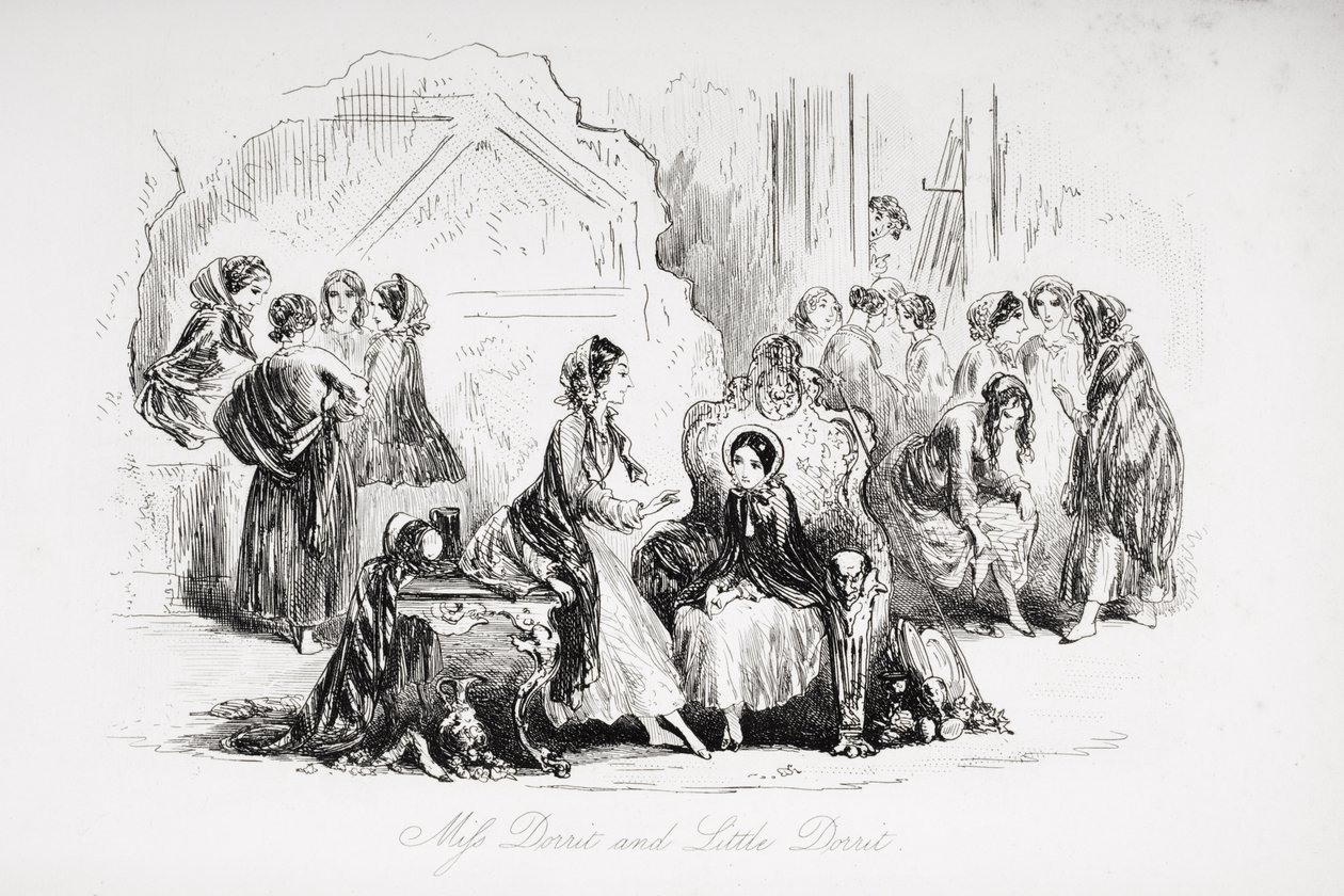 Fröken Dorrit och lilla Dorrit, illustration från 