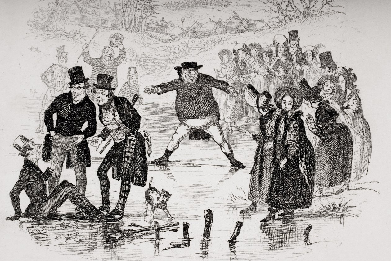 Mr. Pickwick bilder, illustration från `The Pickwick Papers