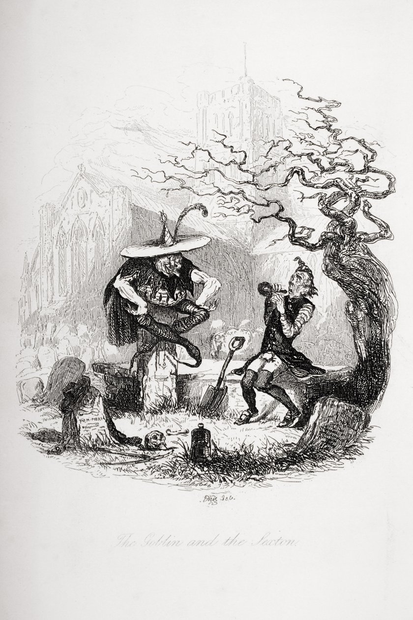 The Goblin and the Sexton, illustration från 