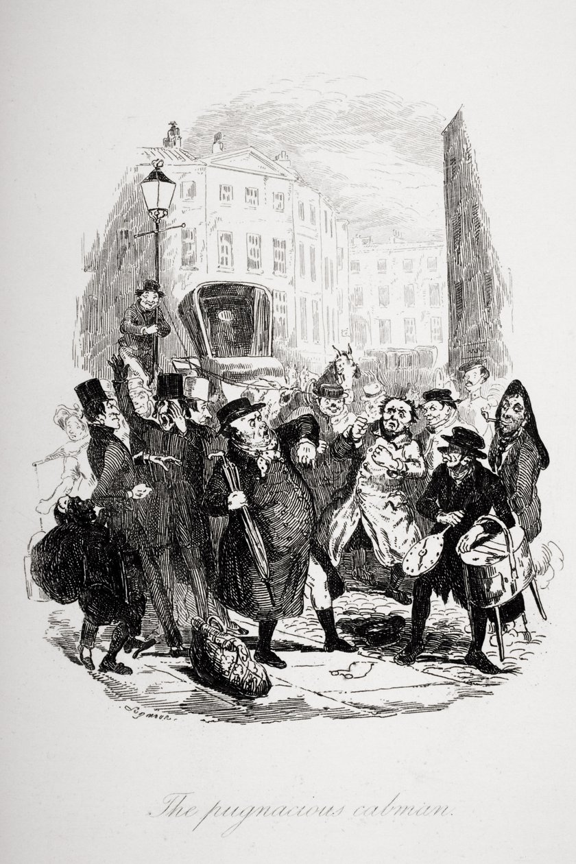 Den stridslystna taximannen, illustration från 